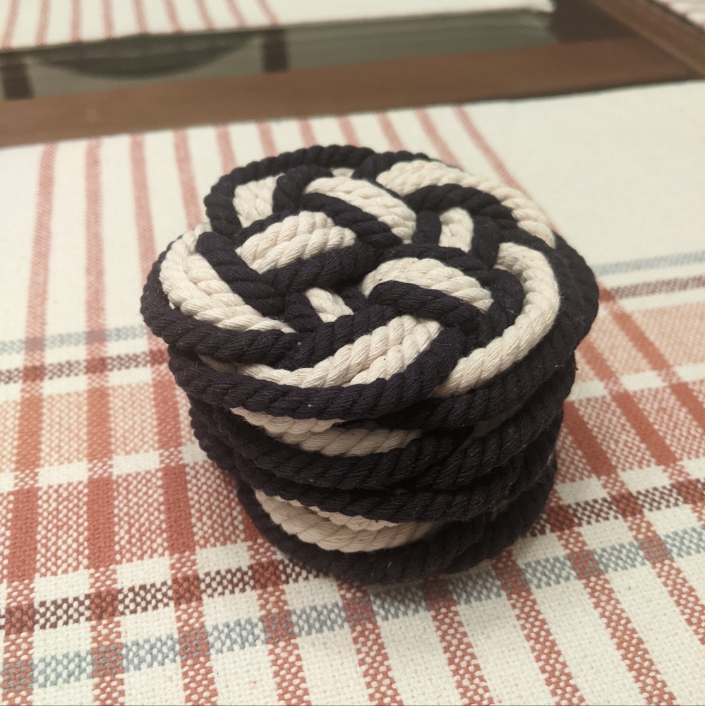 J. Crew Set Of 4 Rope Coasters